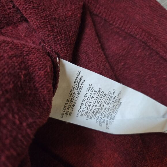 Callaway‎ Golf Pullover Heather Quarter Zip Athletic Maroon Size Med - Picture 4 of 5